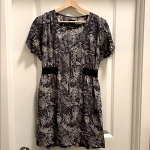 Dolce Vita Snake Print Silk Dress - M